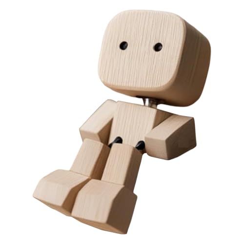 Biniveil Holzfigur Dekoration | Wackelnde Dekofigur Aus Holz | Lustige Skulptur Beweglicher Dekoartikel Für Büro Reise Wohnzimmer Biniveil Holzfigur Dekoration | Wackelnde Dekofigur Aus Holz | Lustige Skulptur Beweglicher Dekoartikel Für Büro Reise Wohnzimmer von Biniveil