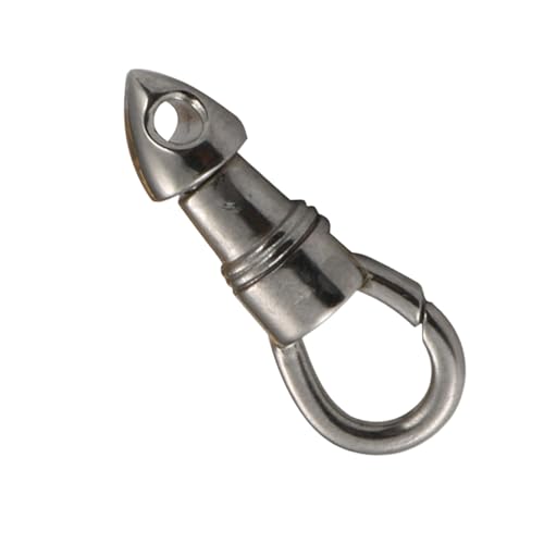 Biniveil Karabinerhaken mit Drehgelenk, verstellbare Adlerschnalle, kleine Edelstahl-Federclips, Tauchclips, Federhaken für Hundeleinen, Schlüsselanhänger Biniveil Karabinerhaken mit Drehgelenk, verstellbare Adlerschnalle, kleine Edelstahl-Federclips, Tauchclips, Federhaken für Hundeleinen, Schlüsselanhänger von Biniveil