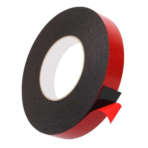 Doppelseitiges Klebeband Extra Stark, 10m×25mm Montageklebeband Outdoor, Wasserdicht und Hochtemperaturbeständig Schaumstoffband für Wand, Auto, LED Streifen Leuchten, Heimdekoration und Bürodekor von Binlava