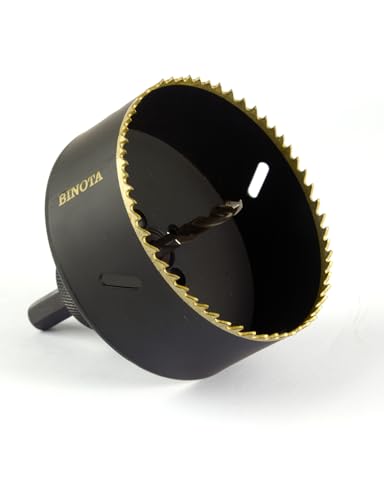 BINOTA Bi-Metall M42-Lochsäge 100 mm, für Metall, Holz, Sperrholz, PVC, Faserplatten, Gipsplatten BINOTA Bi-Metall M42-Lochsäge 100 mm, für Metall, Holz, Sperrholz, PVC, Faserplatten, Gipsplatten von Binota