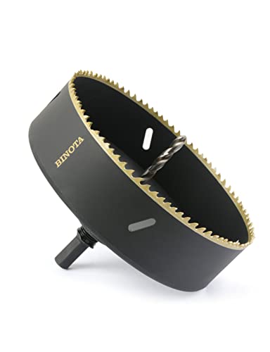 BINOTA Bi-Metall M42-Lochsäge 152 mm, für Metall, Holz, Sperrholz, PVC, Faserplatten, Gipsplatten BINOTA Bi-Metall M42-Lochsäge 152 mm, für Metall, Holz, Sperrholz, PVC, Faserplatten, Gipsplatten von Binota