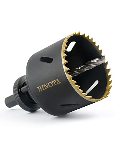 BINOTA Bi-Metall M42-Lochsäge 60 mm, für Metall, Holz, Sperrholz, PVC, Faserplatten, Gipsplatten von Binota