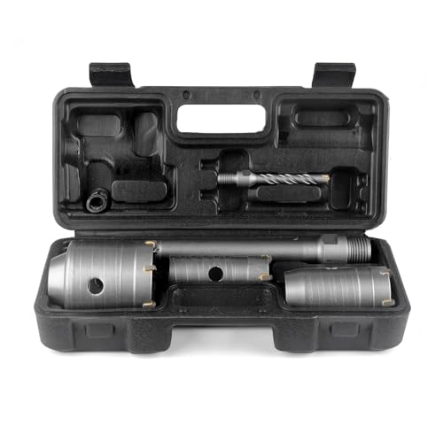 BINOTA Lochsägen-Set für Beton, Kreisbohrer, Lochsäge für Beton, Zement, Ziegel, Mauerwerk, Stein, 30, 40 und 60 mm BINOTA Lochsägen-Set für Beton, Kreisbohrer, Lochsäge für Beton, Zement, Ziegel, Mauerwerk, Stein, 30, 40 und 60 mm von Binota