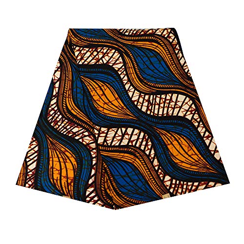 Afrikanischer Stoff, 6 Meter, BintaRealwax 100% Polyester, Ankara-Stoff für Partykleid 6233 von BintaRealWax