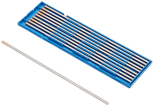 Abicor Binzel 700.1187 Typ WLa 15 Wolfram-Elektrode, 3,2 mm Durchmesser, 175 mm Länge, goldfarben, 10 Stück Abicor Binzel 700.1187 Typ WLa 15 Wolfram-Elektrode, 3,2 mm Durchmesser, 175 mm Länge, goldfarben, 10 Stück von Binzel