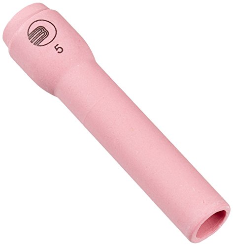 Abicor Binzel 701.0294 Keramik-Gasdüse für ABITIG GRIP 9, 20 und 20 SC Schweißbrenner, Standardausführung, Länge 63 mm, Durchmesser 8 mm, Nr. 5 Größe (10 Stück) von Binzel
