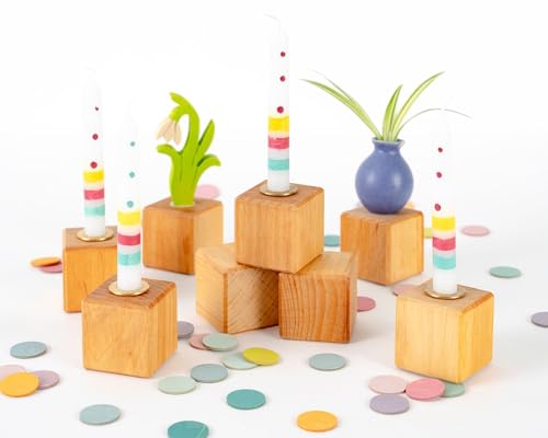 BioKinder Geburtstagswürfel, Holzwürfel, Geburtstag, Tischdeko aus Bio-Erlenholz von BioKinder - Das gesunde Kinderzimmer
