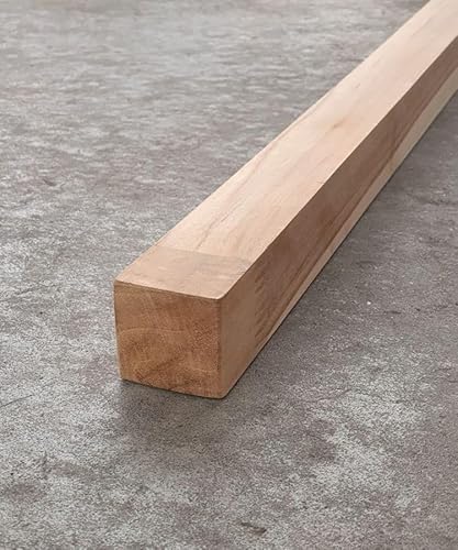 BioMaderas Teakholzstab, durchgehend, FSC 100% 40mm Breite, 40mm Stärke, 70cm Länge von BioMaderas