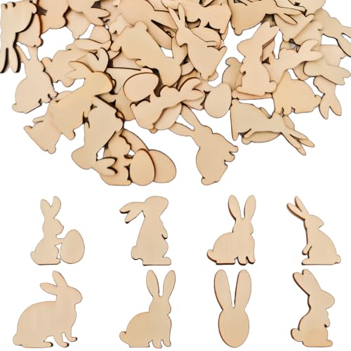 100 Stück Holz Hasen Streudeko, DIY Häschen Konfetti Streudeko, Ostern Tischdeko Confetti, für Ostern Geschenke Basteln, Draußen Kindergeburtstag Party Deko 100 Stück Holz Hasen Streudeko, DIY Häschen Konfetti Streudeko, Ostern Tischdeko Confetti, für Ostern Geschenke Basteln, Draußen Kindergeburtstag Party Deko von Bipl