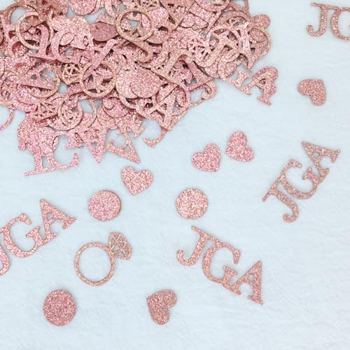 100 Stück JGA Konfetti Deko, Glitzer Rosegold Tischdeko, Junggesellenabschied Frauen Papierresten Dekoration, Jga Accessoires Frauen, für Hochzeit und Party Tischdekoration Accessoires 100 Stück JGA Konfetti Deko, Glitzer Rosegold Tischdeko, Junggesellenabschied Frauen Papierresten Dekoration, Jga Accessoires Frauen, für Hochzeit und Party Tischdekoration Accessoires von Bipl