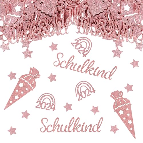 100 Stück Schulkind Konfetti Glitzer Rosegold, 2024 Streudeko Einschulung Tischdeko Konfetti, Schultüte Tischdekoration, für Schuleinführung, Schulanfang, Mädchen Junge Einschulungsfeier 100 Stück Schulkind Konfetti Glitzer Rosegold, 2024 Streudeko Einschulung Tischdeko Konfetti, Schultüte Tischdekoration, für Schuleinführung, Schulanfang, Mädchen Junge Einschulungsfeier von Bipl