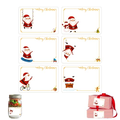 120 Stück Weihnachten Aufkleber, Beschreibbar Etiketten Selbstklebend Deko Sticker, Merry Christmas Geschenkaufkleber, Weihnachtsmann Klebeetiketten, für Weihnachtskarten Geschenktüten Dekorieren 120 Stück Weihnachten Aufkleber, Beschreibbar Etiketten Selbstklebend Deko Sticker, Merry Christmas Geschenkaufkleber, Weihnachtsmann Klebeetiketten, für Weihnachtskarten Geschenktüten Dekorieren von Bipl