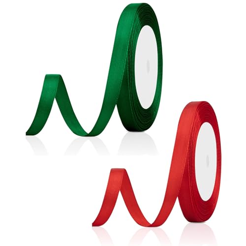 2 Rollen Schleifenband Weihnachten,Grün/Rot Geschenkbänder, Seidenbänder,Geschenkband Weihnachten,25mm Dekoband Weihnachten,für Weinachts Weihnachtsbaum Hochzeit Party Geschenkverpackung Dekoration 2 Rollen Schleifenband Weihnachten,Grün/Rot Geschenkbänder, Seidenbänder,Geschenkband Weihnachten,25mm Dekoband Weihnachten,für Weinachts Weihnachtsbaum Hochzeit Party Geschenkverpackung Dekoration von Bipl