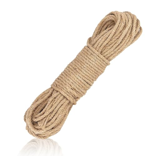 Hanfseil, 10 mm 10 m Juteseil, Deko Seil, Handgewebt Juteschnur, Sisalseil für Kratzbaum Katzen, Natur Kratzseil, für Haushalt, Garten, Haustier Klettern, Geschenke DIY Dekoration Basteln Kordel Hanfseil, 10 mm 10 m Juteseil, Deko Seil, Handgewebt Juteschnur, Sisalseil für Kratzbaum Katzen, Natur Kratzseil, für Haushalt, Garten, Haustier Klettern, Geschenke DIY Dekoration Basteln Kordel von Bipl