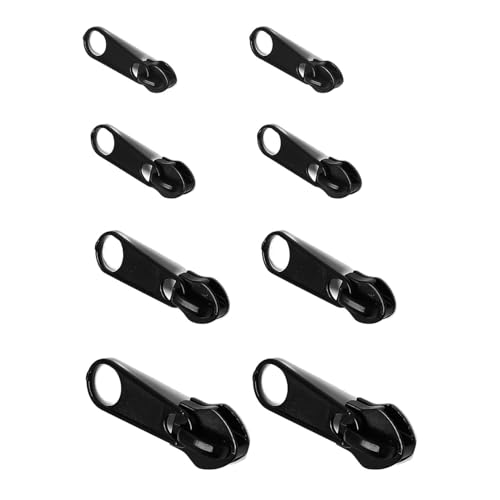 Reißverschluss Schieber, Abnehmbare Metall Reißverschluss Zipper, Ersatz Zipper für Reißverschluss, Fix Reißverschluss Zieher, Reißverschluss Reparatur set für Mantel, Koffer, Rucksäcke (8 Stücke) von Bipl