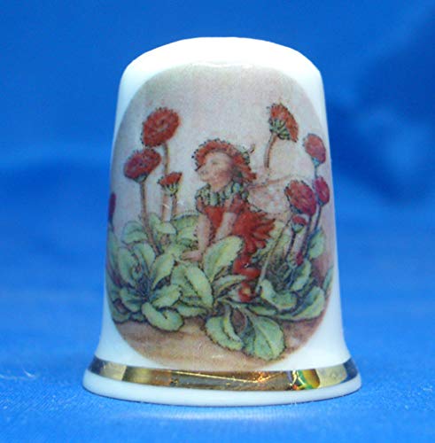 Birchcroft Porzellan-Fingerhut, rote Gänseblümchen, Feen-Box Birchcroft Porzellan-Fingerhut, rote Gänseblümchen, Feen-Box von Birchcroft China