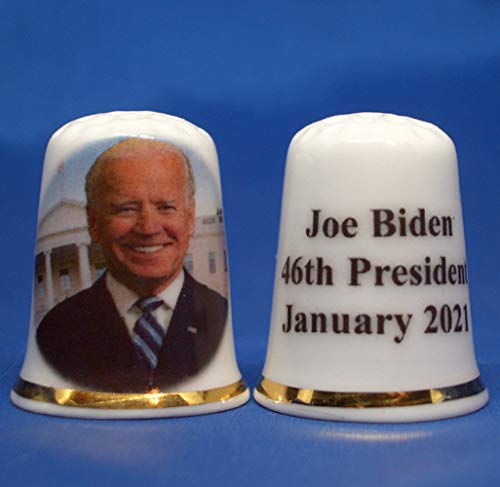 Birchcroft Porzellan-Fingerhut zum Sammeln, Joe Biden 46. Präsident von Birchcroft China
