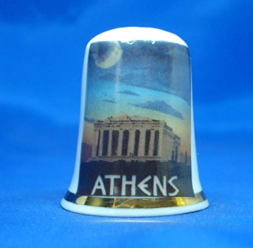 Birchcroft Porzellan-Fingerhut zum Sammeln, Reiseposter Athen, inklusive Box Birchcroft Porzellan-Fingerhut zum Sammeln, Reiseposter Athen, inklusive Box von Birchcroft China
