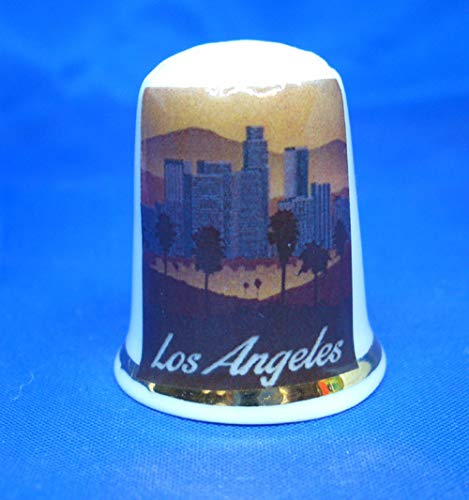 Birchcroft Porzellan-Fingerhut zum Sammeln, Reiseposter Los Angeles, inklusive Box Birchcroft Porzellan-Fingerhut zum Sammeln, Reiseposter Los Angeles, inklusive Box von Birchcroft China