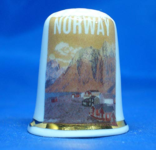 Birchcroft Porzellan-Fingerhut zum Sammeln, Reiseposter Norwegen, inklusive Box Birchcroft Porzellan-Fingerhut zum Sammeln, Reiseposter Norwegen, inklusive Box von Birchcroft China
