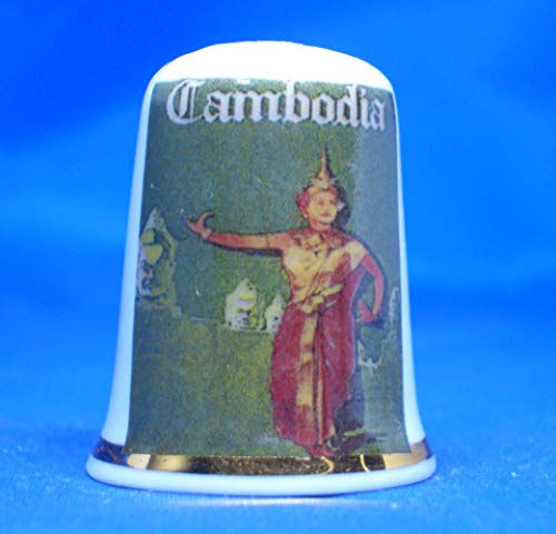 Birchcroft Porzellan-Fingerhut zum Sammeln – Reiseposter Kambodscha – inklusive Box Birchcroft Porzellan-Fingerhut zum Sammeln – Reiseposter Kambodscha – inklusive Box von Birchcroft China