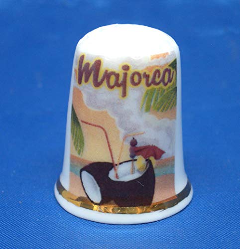 Birchcroft Porzellan-Fingerhut zum Sammeln – Reiseposter Mallorca – inklusive Box Birchcroft Porzellan-Fingerhut zum Sammeln – Reiseposter Mallorca – inklusive Box von Birchcroft China