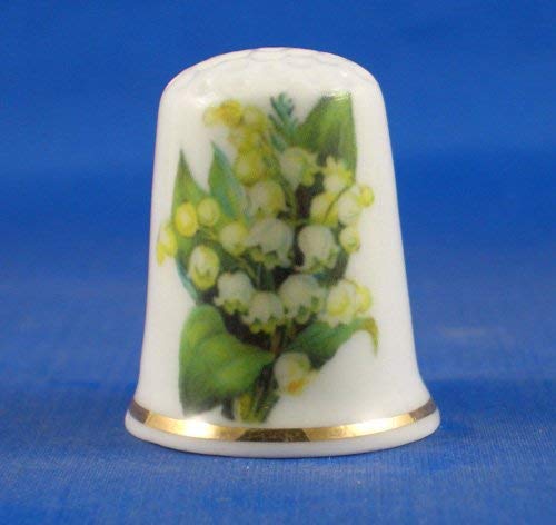 China Porzellan zum Sammeln Fingerhut mit Maiglöckchen China Porzellan zum Sammeln Fingerhut mit Maiglöckchen von Birchcroft China