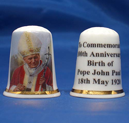 Porzellan-Fingerhut zum 100. Jahrestag von Papst Johannes Paul von Birchcroft China