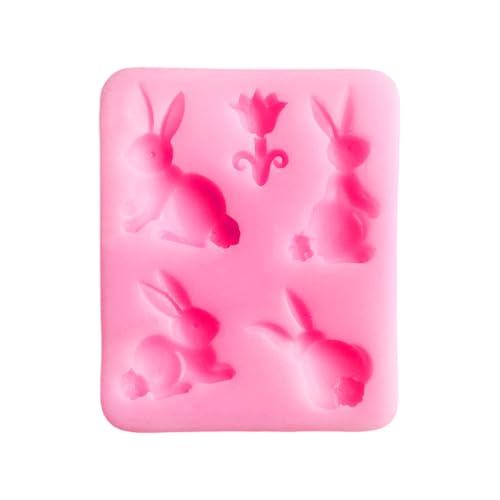 Bireet Silikonformen in Kaninchenform, Tierkerzenformen, Kuchenformen, handgefertigt, Epoxidharz, Gips, Formen für Kerzen Bireet Silikonformen in Kaninchenform, Tierkerzenformen, Kuchenformen, handgefertigt, Epoxidharz, Gips, Formen für Kerzen von Bireet