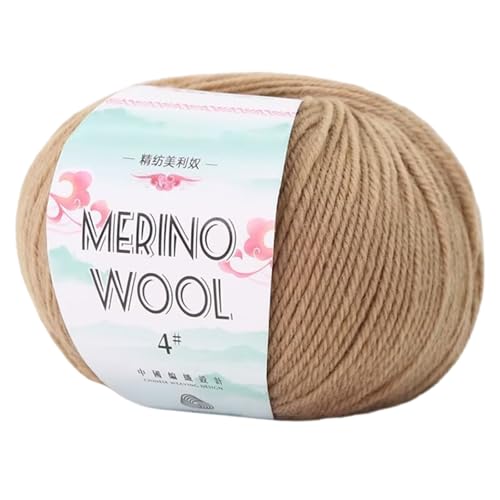 Bireet Wollgarn, 50 g, 130 m/Rolle, weiches Wollgarn, Handstrickgarn, Garn zum Stricken, Häkeln, Teppiche, Pullover Bireet Wollgarn, 50 g, 130 m/Rolle, weiches Wollgarn, Handstrickgarn, Garn zum Stricken, Häkeln, Teppiche, Pullover von Bireet