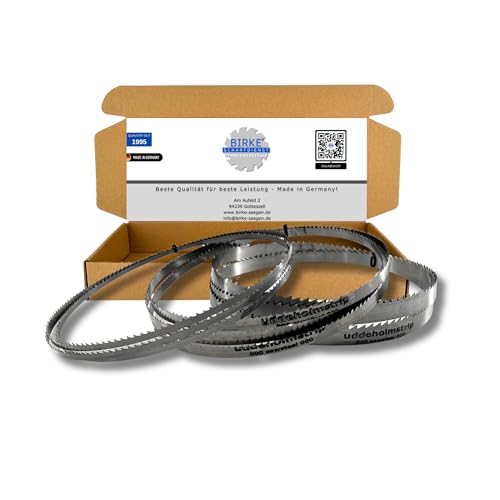 Bandsägeblätter Mischpaket SET Uddeholm 6/10/15mm Breite 2240mm Länge Bandsägeblätter Mischpaket SET Uddeholm 6/10/15mm Breite 2240mm Länge von Birke GbR Schärfdienst Werkzeughandel