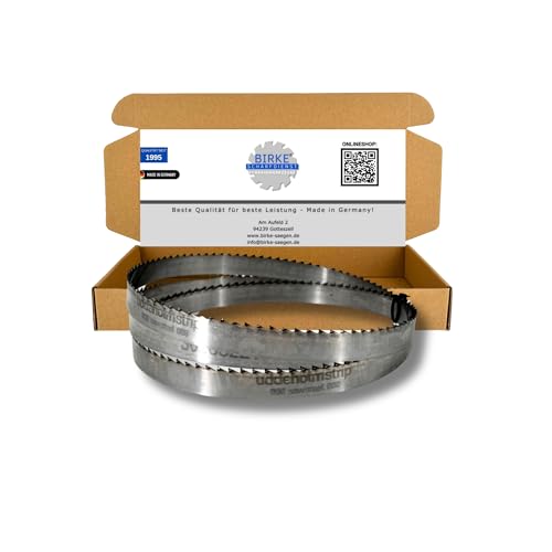 Bandsägeblätter mit gehärteten Zahnspitzen 1070-2500mm Breite 15mm für Holz (2300mm x 15mm x 0,4mm ZT5mm) von Birke GbR Schärfdienst Werkzeughandel