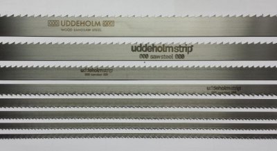 Uddeholm Schwedenstahl 1070-2500mm Breite 15mm für Holz (1613mm x 15mm x 0,4mm ZT5mm) von Birke GbR Schärfdienst Werkzeughandel