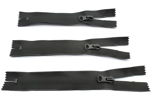 everest1953 Nähen, reparieren: wasserdichter Outdoor Reißverschluß 16 18 oder 20 cm für Jackentaschen etc. TPU beschichtet schwarz matt (20 cm) von Birsppy