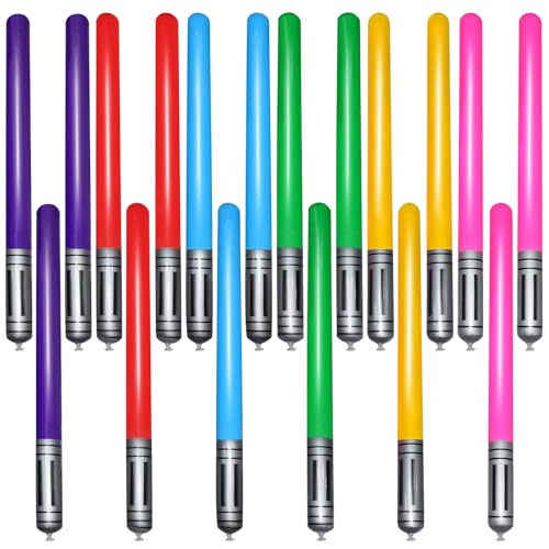 18 Stück Star Lichtschwert Ballons, Star Lichtschwert Geburtstagsdeko,PVC Laserschwert, Anime Kinder Aufblasbar Lightsaber, für Thema Party Deko Junge und Mädchen Cosplay Geburtstag 18 Stück Star Lichtschwert Ballons, Star Lichtschwert Geburtstagsdeko,PVC Laserschwert, Anime Kinder Aufblasbar Lightsaber, für Thema Party Deko Junge und Mädchen Cosplay Geburtstag von BirthZan