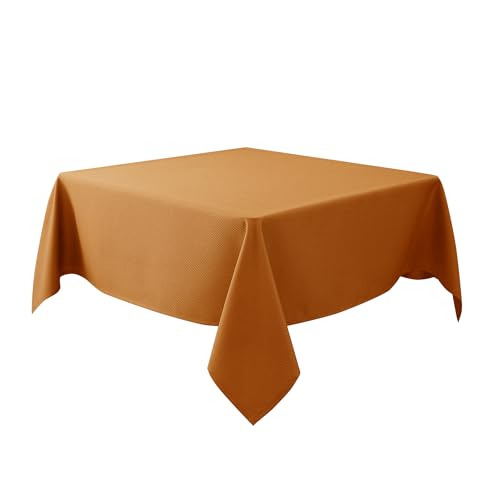 Biscaynebay Quadratische Tischdecken aus strukturiertem Stoff, 137 x 137 cm, Bronze, wasserabweisend, auslaufsicher, kleine Karte, Falttischdecke, Leinen für Küche, Esszimmer, Hochzeit, Partys Biscaynebay Quadratische Tischdecken aus strukturiertem Stoff, 137 x 137 cm, Bronze, wasserabweisend, auslaufsicher, kleine Karte, Falttischdecke, Leinen für Küche, Esszimmer, Hochzeit, Partys von Biscaynebay