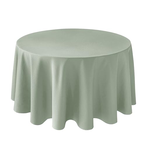 Biscaynebay Runde Tischdecke, 228 cm, Salbeigrün für den Außenbereich, Stofftischdecke, klein, rund, faltbar, Leinen, wasserabweisend, waschbar, für Küche, Esszimmer, Picknick, Terrasse, Outdoor Biscaynebay Runde Tischdecke, 228 cm, Salbeigrün für den Außenbereich, Stofftischdecke, klein, rund, faltbar, Leinen, wasserabweisend, waschbar, für Küche, Esszimmer, Picknick, Terrasse, Outdoor von Biscaynebay