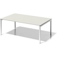 BISLEY Konferenztisch Cito grauweiß, verkehrsweiß rechteckig, 4-Fuß-Gestell weiß, 200,0 x 120,0 x 65,0 - 85,0 cm BISLEY Konferenztisch Cito grauweiß, verkehrsweiß rechteckig, 4-Fuß-Gestell weiß, 200,0 x 120,0 x 65,0 - 85,0 cm von Bisley
