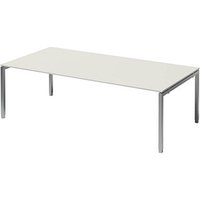 BISLEY Konferenztisch Cito grauweiß, silber rechteckig, 4-Fuß-Gestell silber, 240,0 x 120,0 x 65,0 - 85,0 cm BISLEY Konferenztisch Cito grauweiß, silber rechteckig, 4-Fuß-Gestell silber, 240,0 x 120,0 x 65,0 - 85,0 cm von Bisley