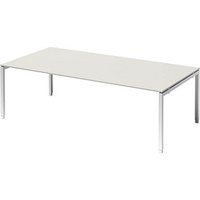BISLEY Konferenztisch Cito grauweiß, verkehrsweiß rechteckig, 4-Fuß-Gestell weiß, 240,0 x 120,0 x 65,0 - 85,0 cm BISLEY Konferenztisch Cito grauweiß, verkehrsweiß rechteckig, 4-Fuß-Gestell weiß, 240,0 x 120,0 x 65,0 - 85,0 cm von Bisley