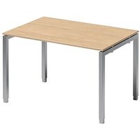BISLEY Cito höhenverstellbarer Schreibtisch ahorn, silber rechteckig, 4-Fuß-Gestell silber 120,0 x 80,0 cm BISLEY Cito höhenverstellbarer Schreibtisch ahorn, silber rechteckig, 4-Fuß-Gestell silber 120,0 x 80,0 cm von Bisley
