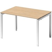 BISLEY Cito höhenverstellbarer Schreibtisch ahorn, verkehrsweiß rechteckig, 4-Fuß-Gestell weiß 120,0 x 80,0 cm BISLEY Cito höhenverstellbarer Schreibtisch ahorn, verkehrsweiß rechteckig, 4-Fuß-Gestell weiß 120,0 x 80,0 cm von Bisley