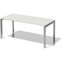 BISLEY Cito höhenverstellbarer Schreibtisch grauweiß, silber rechteckig, 4-Fuß-Gestell silber 180,0 x 80,0 cm BISLEY Cito höhenverstellbarer Schreibtisch grauweiß, silber rechteckig, 4-Fuß-Gestell silber 180,0 x 80,0 cm von Bisley