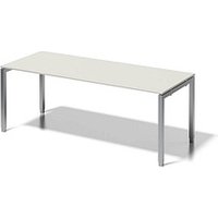 BISLEY Cito höhenverstellbarer Schreibtisch grauweiß, silber rechteckig, 4-Fuß-Gestell silber 200,0 x 80,0 cm BISLEY Cito höhenverstellbarer Schreibtisch grauweiß, silber rechteckig, 4-Fuß-Gestell silber 200,0 x 80,0 cm von Bisley