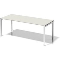 BISLEY Cito höhenverstellbarer Schreibtisch grauweiß, verkehrsweiß rechteckig, 4-Fuß-Gestell weiß 200,0 x 80,0 cm BISLEY Cito höhenverstellbarer Schreibtisch grauweiß, verkehrsweiß rechteckig, 4-Fuß-Gestell weiß 200,0 x 80,0 cm von Bisley