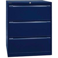 BISLEY DF3 Hängeregistraturschrank oxfordblau 3 Schubladen 80,0 x 62,2 x 101,6 cm von Bisley