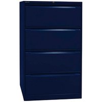 BISLEY DF3 Hängeregistraturschrank oxfordblau 4 Schubladen 80,0 x 62,2 x 132,1 cm von Bisley