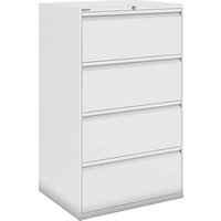 BISLEY DF3 Hängeregistraturschrank reinweiß 4 Schubladen 80,0 x 62,2 x 132,1 cm von Bisley