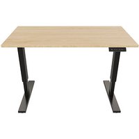 BISLEY E-StarterTech elektrisch höhenverstellbarer Schreibtisch kendal eiche rechteckig, T-Fuß-Gestell schwarz 160,0 x 80,0 cm BISLEY E-StarterTech elektrisch höhenverstellbarer Schreibtisch kendal eiche rechteckig, T-Fuß-Gestell schwarz 160,0 x 80,0 cm von Bisley