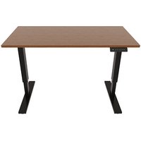 BISLEY E-StarterTech elektrisch höhenverstellbarer Schreibtisch lincoln walnuss rechteckig, T-Fuß-Gestell schwarz 140,0 x 60,0 cm BISLEY E-StarterTech elektrisch höhenverstellbarer Schreibtisch lincoln walnuss rechteckig, T-Fuß-Gestell schwarz 140,0 x 60,0 cm von Bisley